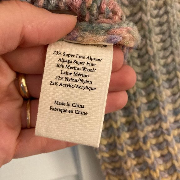 LoveShackFancy Yumi Rainbow Ruffle Sweater Pullover - Picture 12 of 13